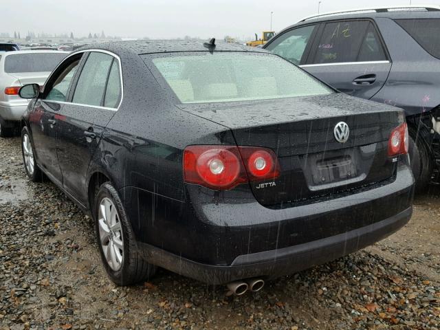 3VWRZ7AJ7AM026247 - 2010 VOLKSWAGEN JETTA SE BLACK photo 3