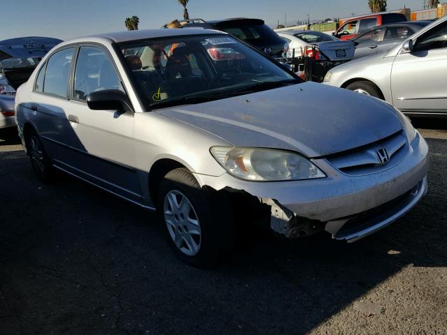 1HGES16355L008318 - 2005 HONDA CIVIC DX V SILVER photo 1