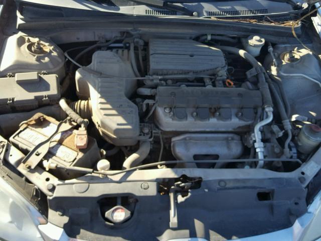 1HGES16355L008318 - 2005 HONDA CIVIC DX V SILVER photo 7