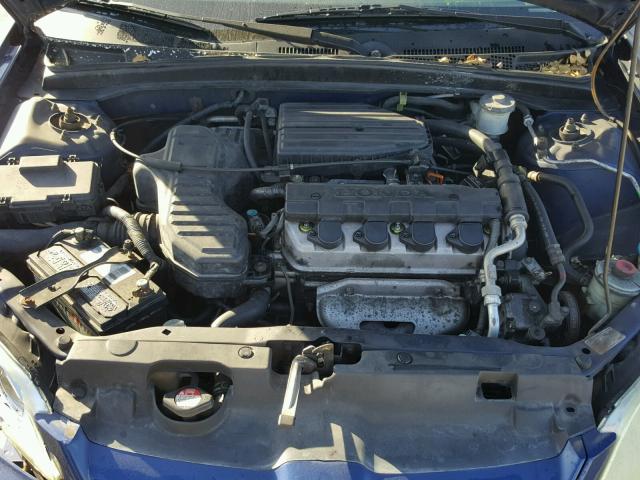 2HGES16344H580525 - 2004 HONDA CIVIC DX V BLUE photo 7