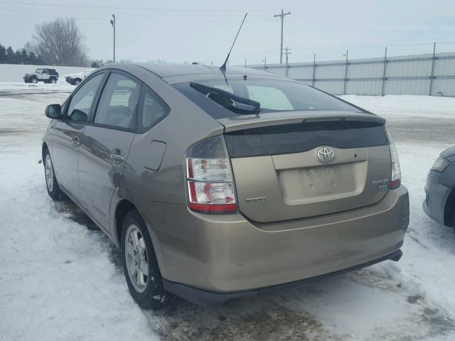 JTDKB20U140113592 - 2004 TOYOTA PRIUS GOLD photo 3