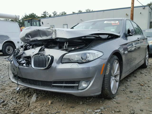 WBAFR7C51BC800644 - 2011 BMW 535 I GRAY photo 2