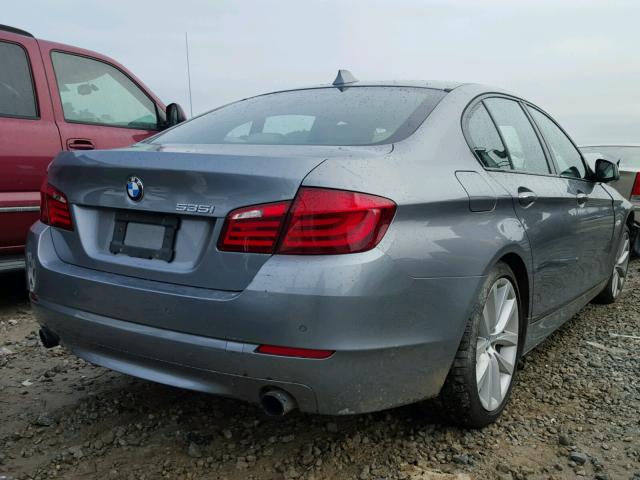 WBAFR7C51BC800644 - 2011 BMW 535 I GRAY photo 4