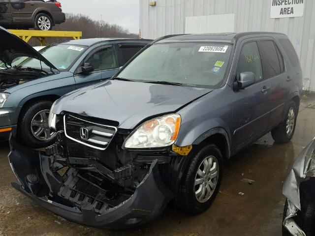 JHLRD78935C016161 - 2005 HONDA CR-V SE GRAY photo 2