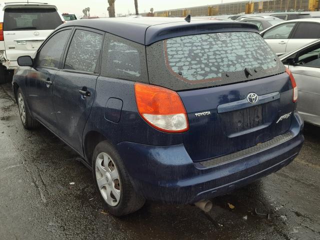 2T1KR32E23C072529 - 2003 TOYOTA MATRIX BLUE photo 3