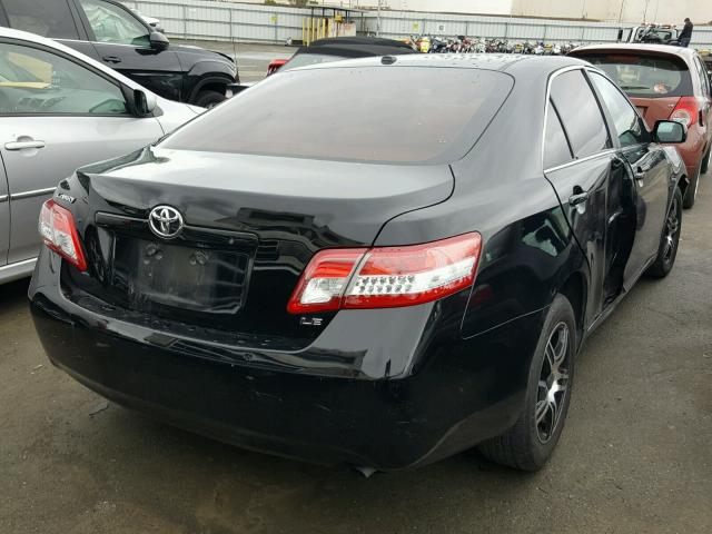 4T4BF3EK2BR186799 - 2011 TOYOTA CAMRY BASE BLACK photo 4