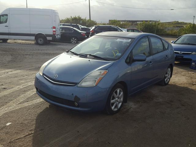 JTDKB20U977581520 - 2007 TOYOTA PRIUS BLUE photo 2