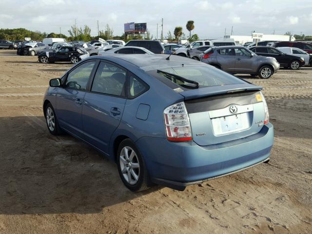 JTDKB20U977581520 - 2007 TOYOTA PRIUS BLUE photo 3