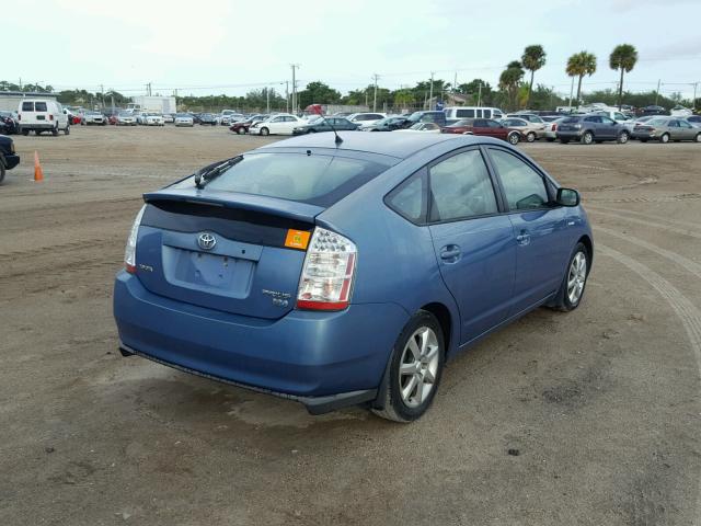 JTDKB20U977581520 - 2007 TOYOTA PRIUS BLUE photo 4