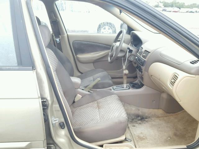 3N1CB51D82L654243 - 2002 NISSAN SENTRA XE TAN photo 5