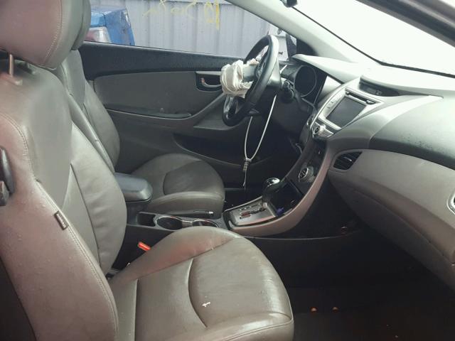 KMHDH6AE7DU012664 - 2013 HYUNDAI ELANTRA CO SILVER photo 5