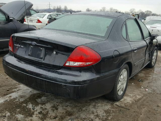 1FAFP53U27A139798 - 2007 FORD TAURUS SE BLACK photo 4