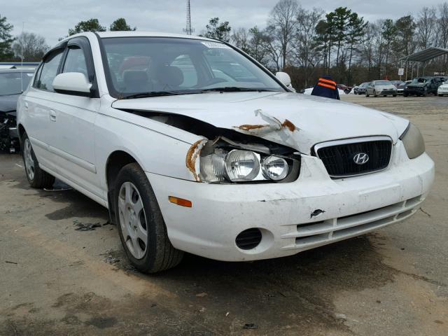 KMHDN45D02U276451 - 2002 HYUNDAI ELANTRA GL WHITE photo 1