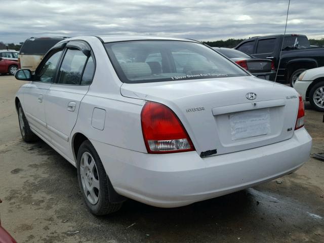 KMHDN45D02U276451 - 2002 HYUNDAI ELANTRA GL WHITE photo 3