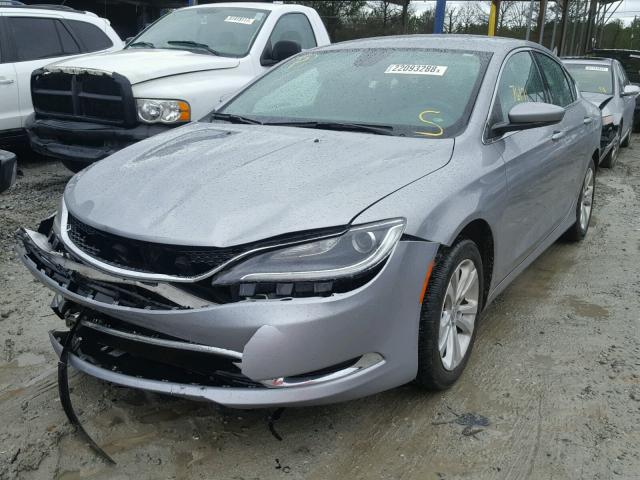 1C3CCCAB8FN607317 - 2015 CHRYSLER 200 LIMITE SILVER photo 2