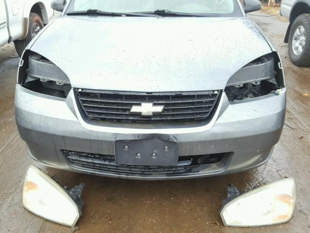 1G1ZS51806F202094 - 2006 CHEVROLET MALIBU LS ნაცრისფერი ფოტო 9