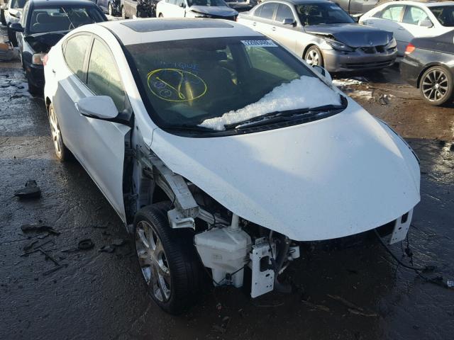 5NPDH4AE1BH000428 - 2011 HYUNDAI ELANTRA GL WHITE photo 1