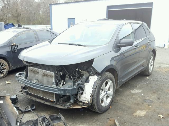 2FMTK3G89FBB38501 - 2015 FORD EDGE SE BLUE photo 2