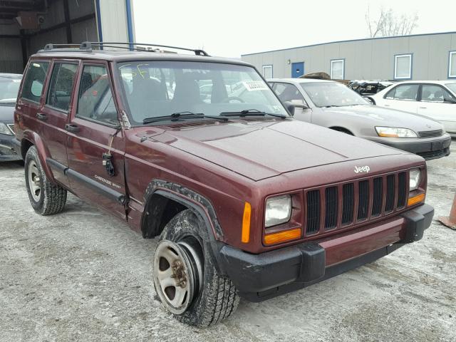 1J4FF48S11L625524 - 2001 JEEP CHEROKEE S MAROON photo 1