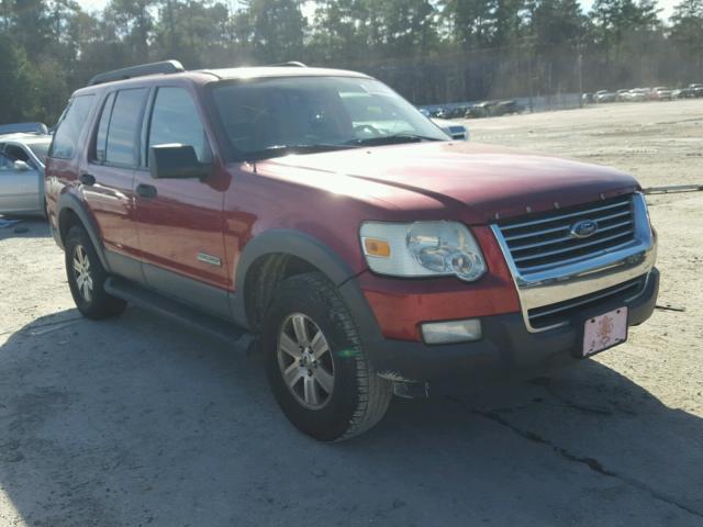 1FMEU63E36UB30503 - 2006 FORD EXPLORER X RED photo 1