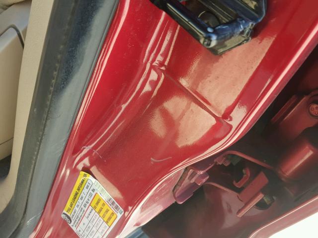 1FMEU63E36UB30503 - 2006 FORD EXPLORER X RED photo 10