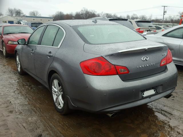 JN1CV6APXBM508679 - 2011 INFINITI G37 BASE GRAY photo 3