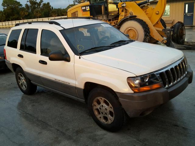 1J4GX48S72C132580 - 2002 JEEP GRAND CHER WHITE photo 1