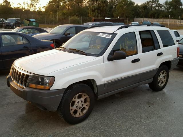 1J4GX48S72C132580 - 2002 JEEP GRAND CHER WHITE photo 2