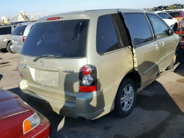 JM3LW28J140505028 - 2004 MAZDA MPV WAGON GOLD photo 4