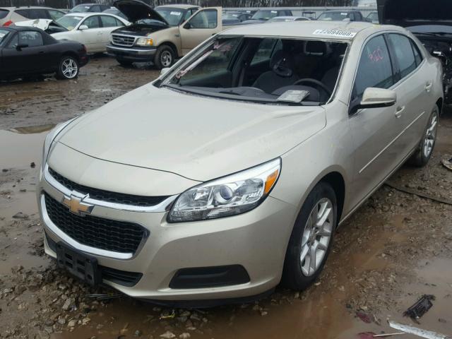 1G11C5SL1FF234324 - 2015 CHEVROLET MALIBU 1LT GOLD photo 2