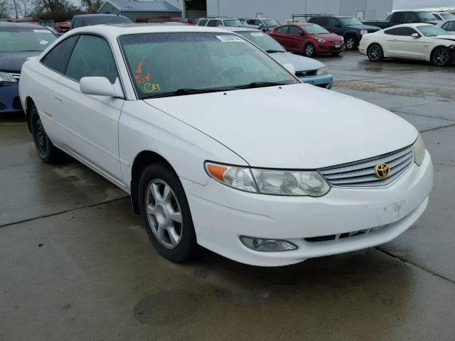 2T1CF28P02C581677 - 2002 TOYOTA CAMRY SOLA WHITE photo 1