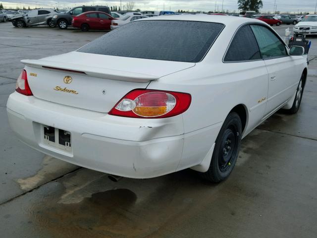 2T1CF28P02C581677 - 2002 TOYOTA CAMRY SOLA WHITE photo 4