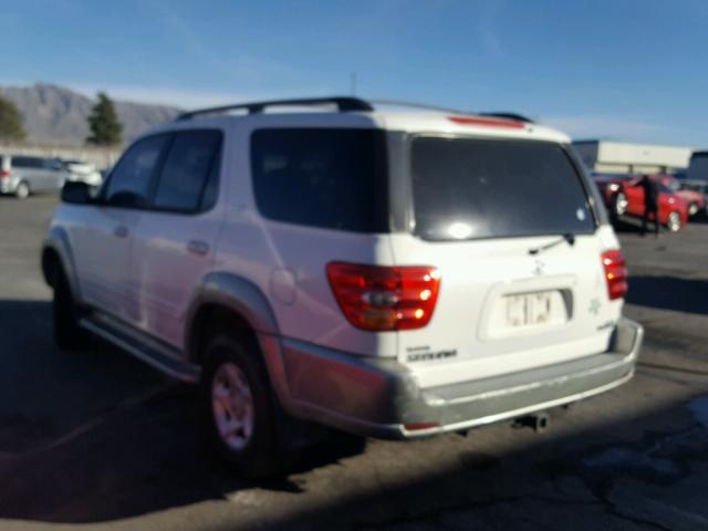 5TDZT34AX3S193875 - 2003 TOYOTA SEQUOIA SR WHITE photo 3