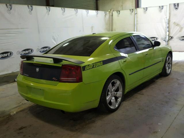 2B3KA53H57H728361 - 2007 DODGE CHARGER R/ GREEN photo 4