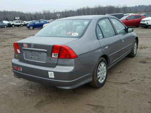 2HGES16594H574981 - 2004 HONDA CIVIC LX CHARCOAL photo 4