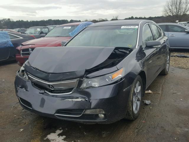 19UUA8F22DA000282 - 2013 ACURA TL GRAY photo 2