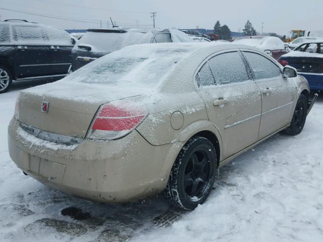 1G8ZS57N88F133835 - 2008 SATURN AURA XE TAN photo 4