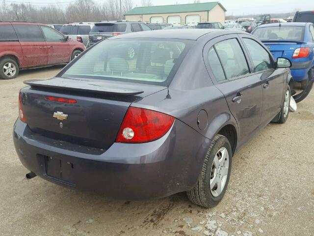 1G1AK55F367638793 - 2006 CHEVROLET COBALT LS GRAY photo 4