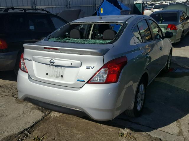 3N1CN7AP2GL872358 - 2016 NISSAN VERSA S SILVER photo 4