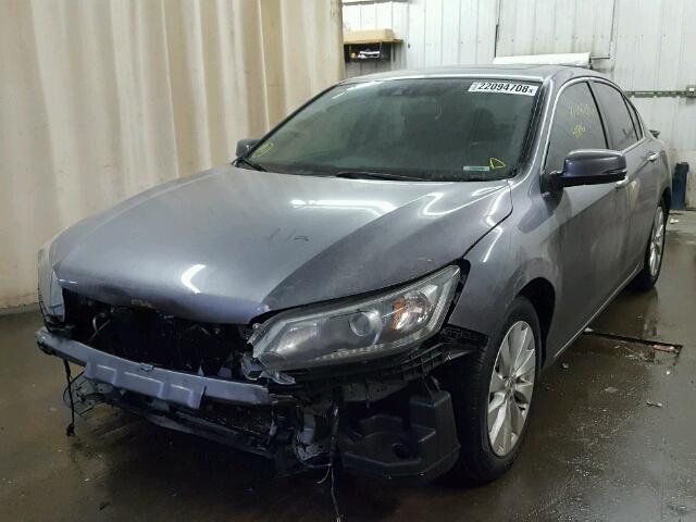 1HGCR2F80EA069902 - 2014 HONDA ACCORD EXL GRAY photo 2