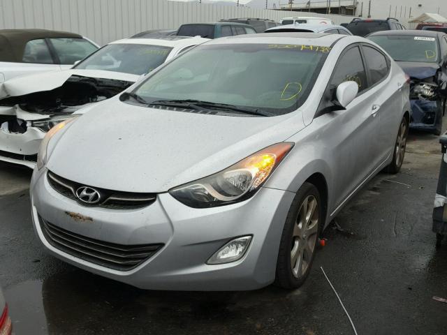 KMHDH4AE5CU188261 - 2012 HYUNDAI ELANTRA GL SILVER photo 2