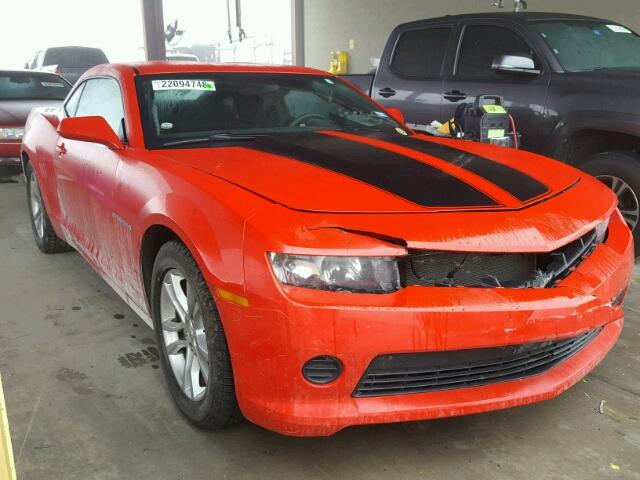 2G1FA1E30E9238131 - 2014 CHEVROLET CAMARO LS RED photo 1