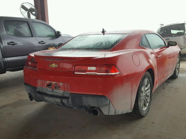 2G1FA1E30E9238131 - 2014 CHEVROLET CAMARO LS RED photo 4