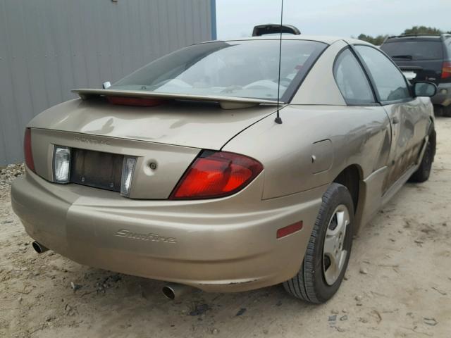 1G2JB12F337278381 - 2003 PONTIAC SUNFIRE TAN photo 4