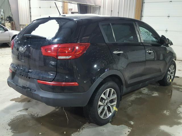 KNDPBCAC7F7677520 - 2015 KIA SPORTAGE L BLACK photo 4