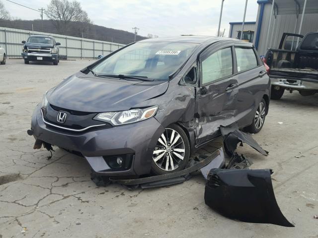 3HGGK5H97GM703127 - 2016 HONDA FIT EX GRAY photo 2