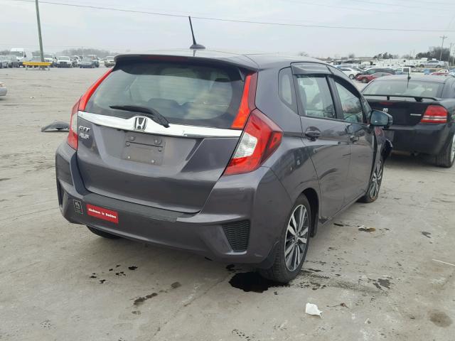 3HGGK5H97GM703127 - 2016 HONDA FIT EX GRAY photo 4