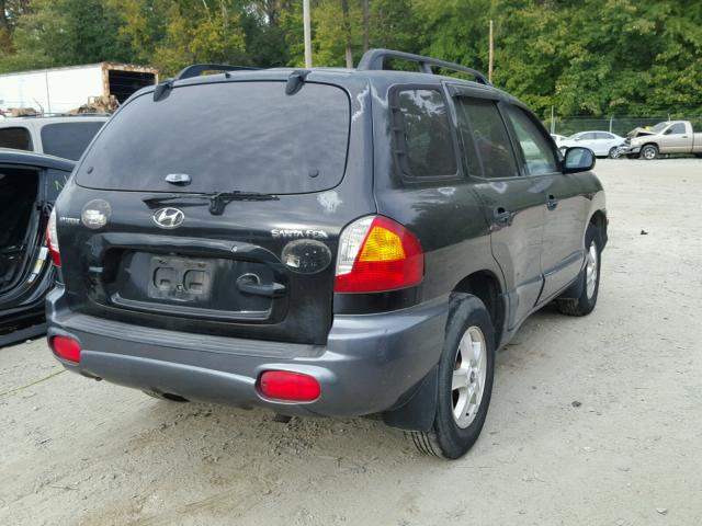 KM8SB12B73U411945 - 2003 HYUNDAI SANTA FE G BLACK photo 4