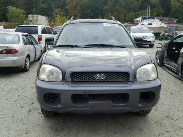 KM8SB12B73U411945 - 2003 HYUNDAI SANTA FE G BLACK photo 9