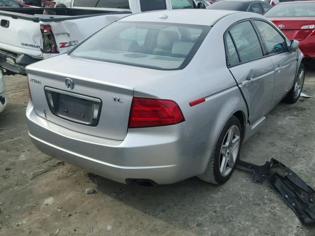 19UUA66296A033786 - 2006 ACURA 3.2TL SILVER photo 4